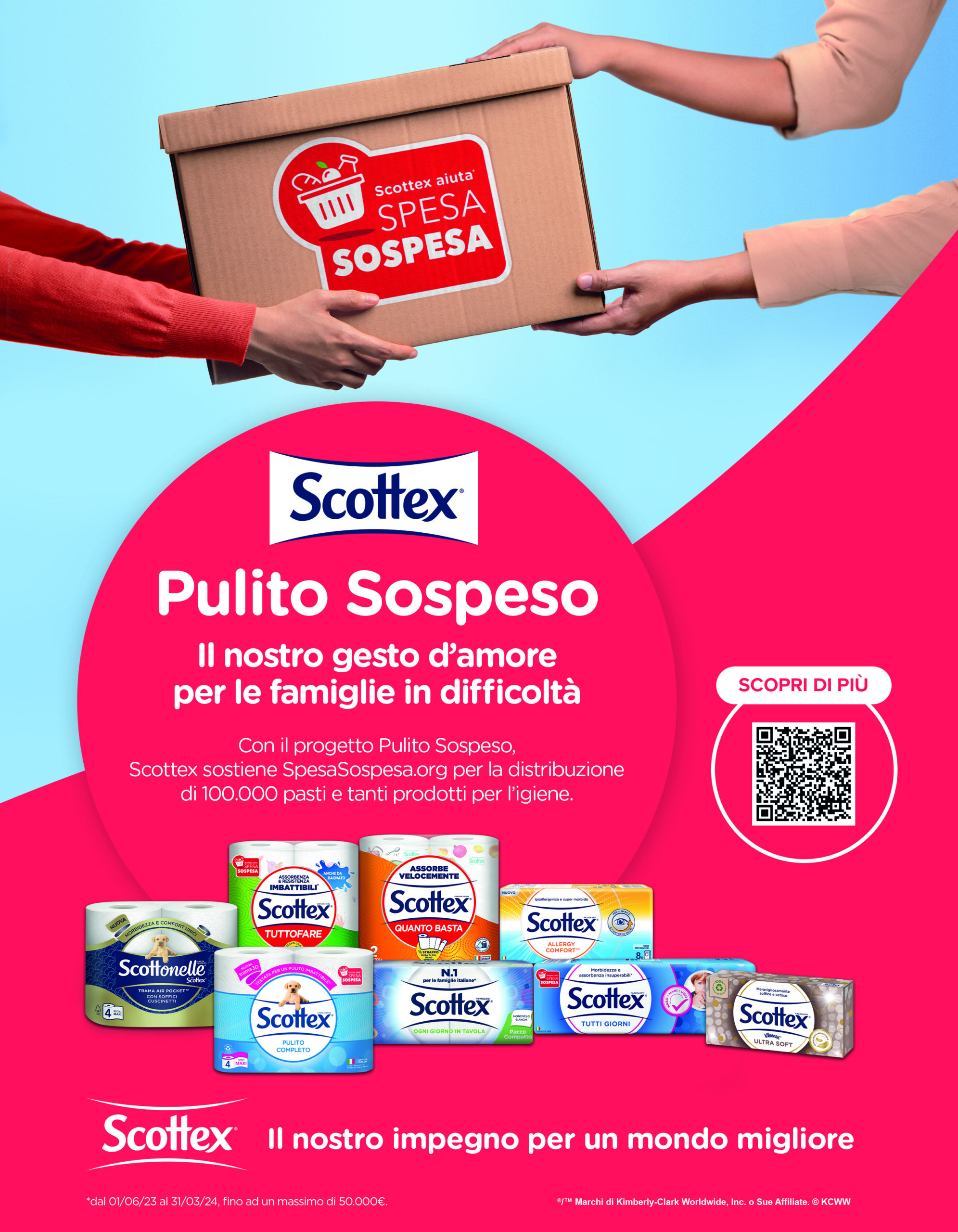 L'iniziativa Pulito Sospeso di Scottex® raggiunge traguardi